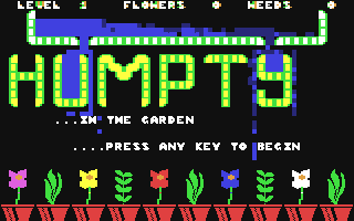 Humpty in the Garden Title Screen
